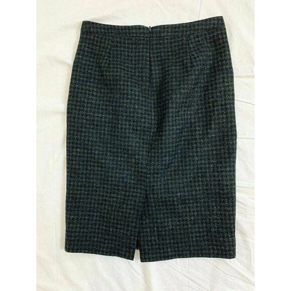 J Crew Womens Black Gray Houndstooth Pencil Skirt - Picture 3 of 5